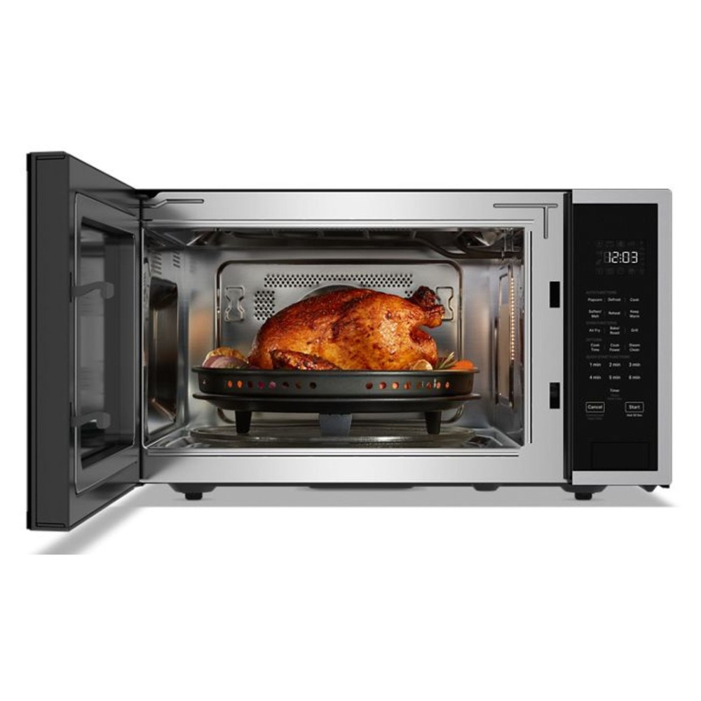 KitchenAid-KMCS522RPS-open view with food items