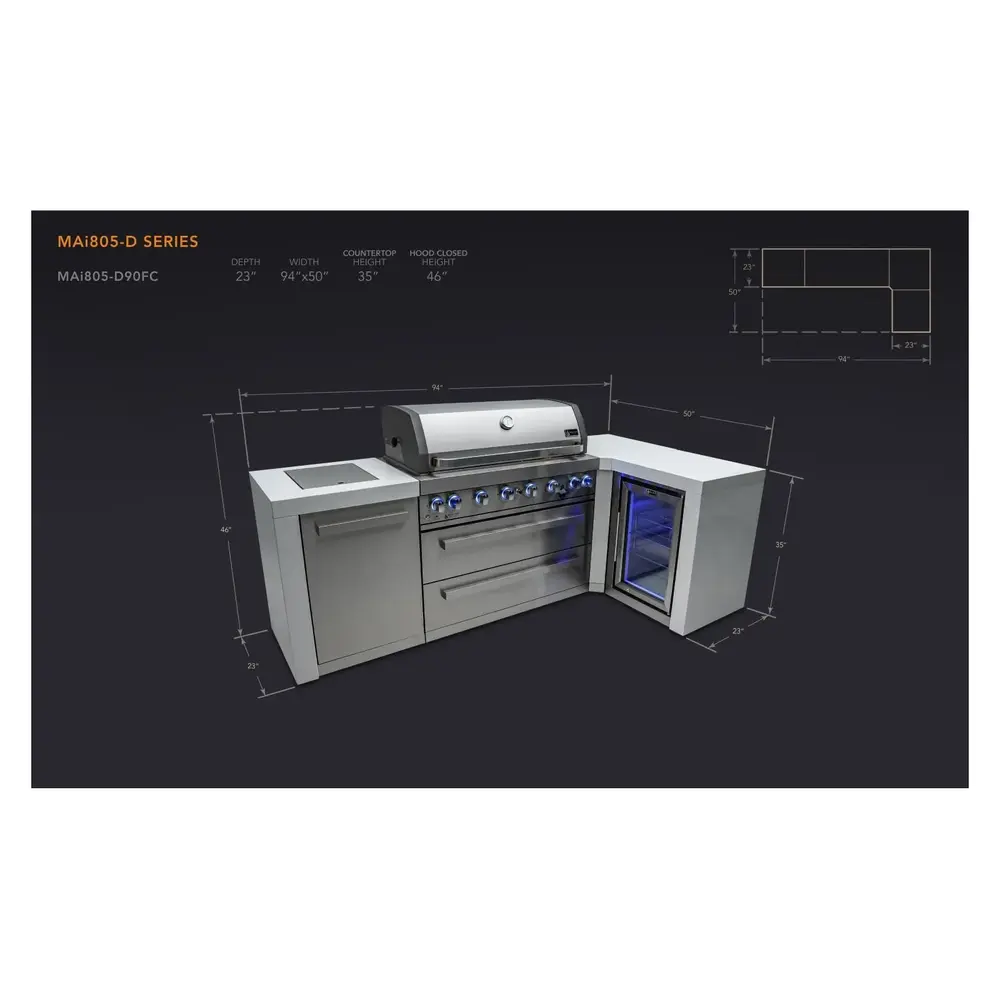 MAi805D90FC-Dimensions
