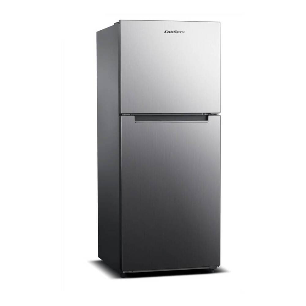 Equator MDRF1010ES Conserv 24 inch Freestanding / Built-in Top Freezer Refrigerator with 10.1 cu.ft Capacity, No Frost, Crisper, Reversible Door, in Stainless Steel