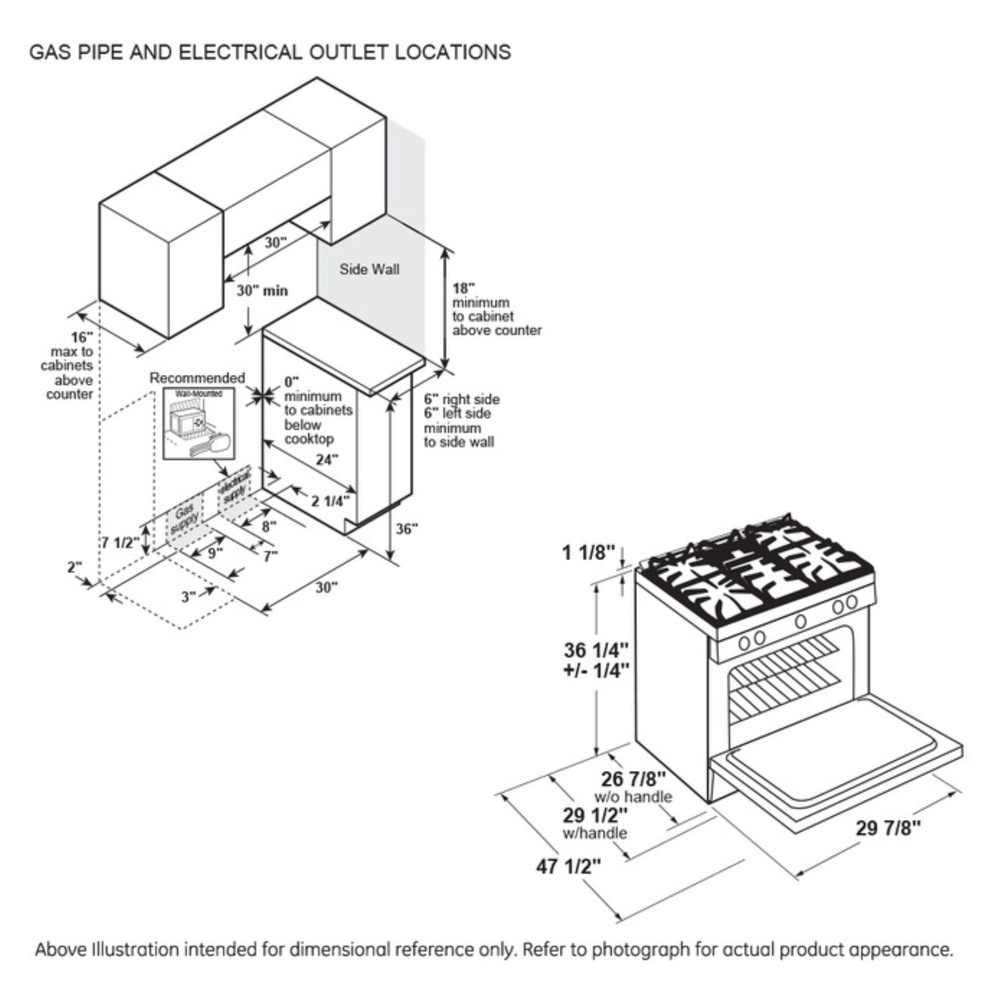 GE-P2S930YPFS-Dimensional