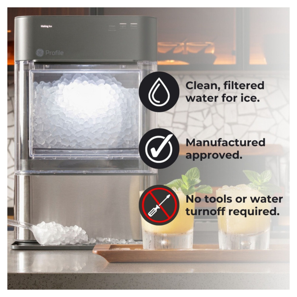 GE-P4INKFILTR-Clean, Filtered Water for Ice