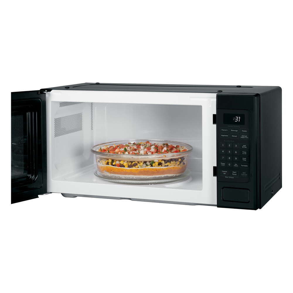 GE Profile PCHK11S1W 24 inch Countertop Microwave with 1.1 cu. ft. Capacity, 800 Watts Cooking Power, Child Lock