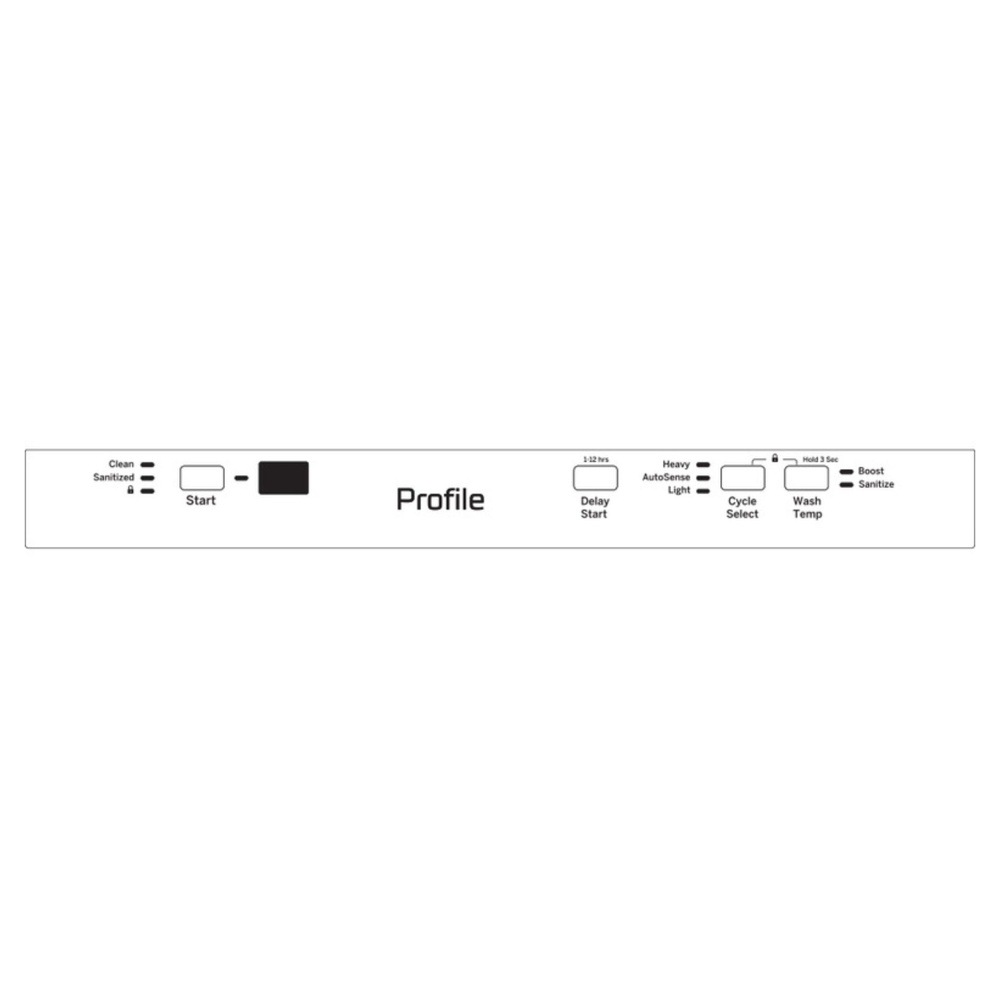 GE-PDT145SSLSS-Diagram of control panel