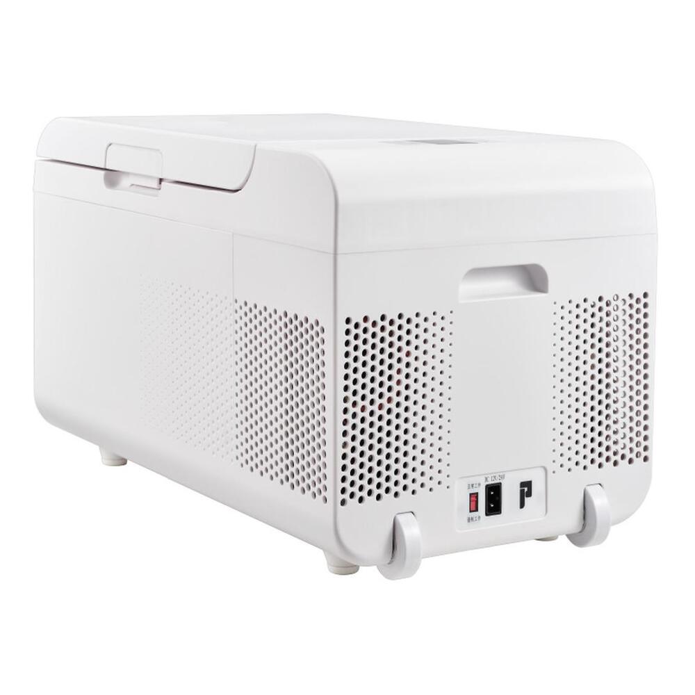 Equator PFF07IC 23 inch Rolling Fridge-Freezer Portable Casters Retractable Handle, with 0.7 cu. ft. Capacity, Compressor Cooling, Digital Display, Temperature Control, Including Cover, in White