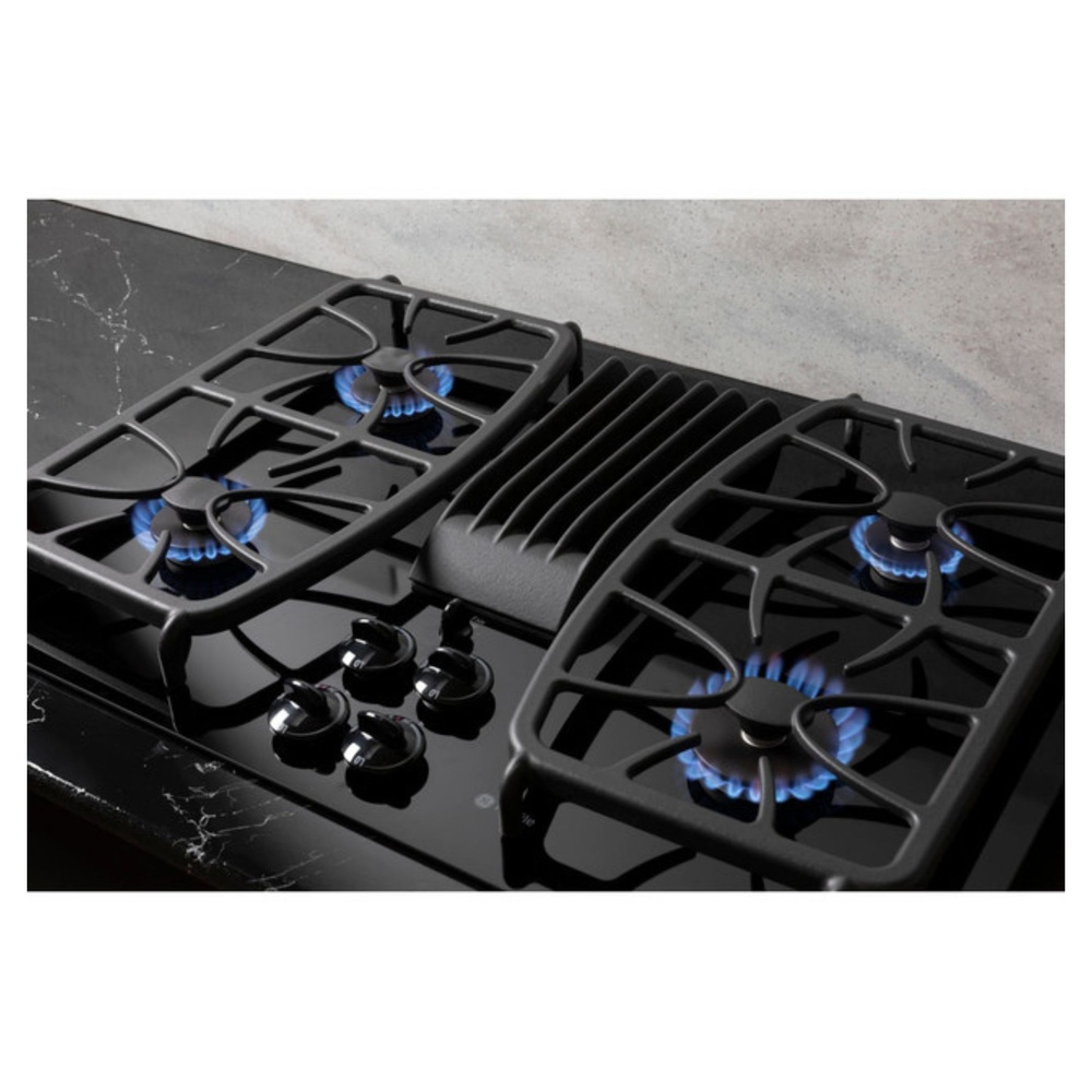 GE-PGP9830DRBB-Four gas cooking burners