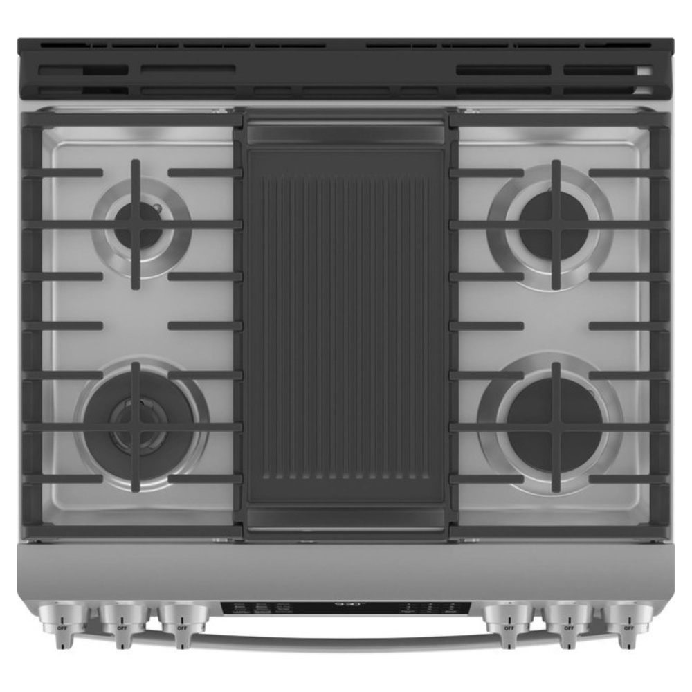 GE-PGS930YPFS- Smart Slide-In Gas Range with 5 Burners