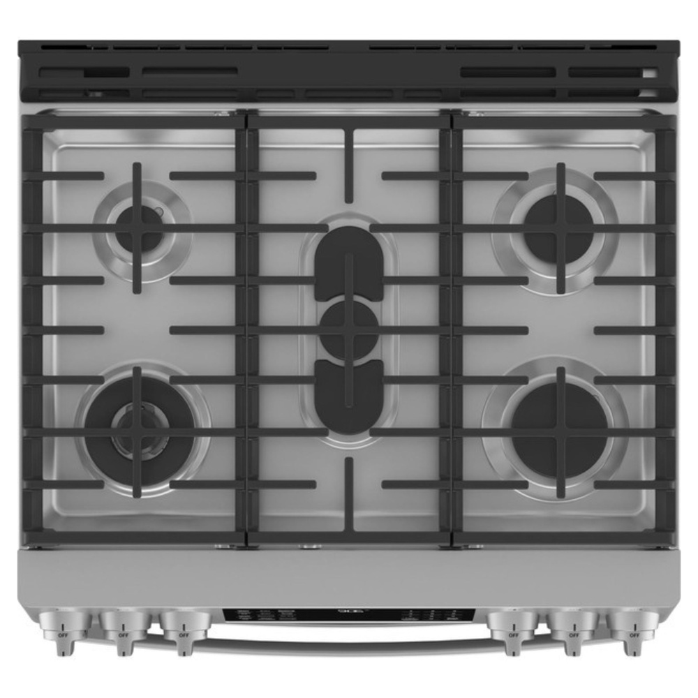 GE-PGS960YPFS-Top view ofGas Range with 5 Burners