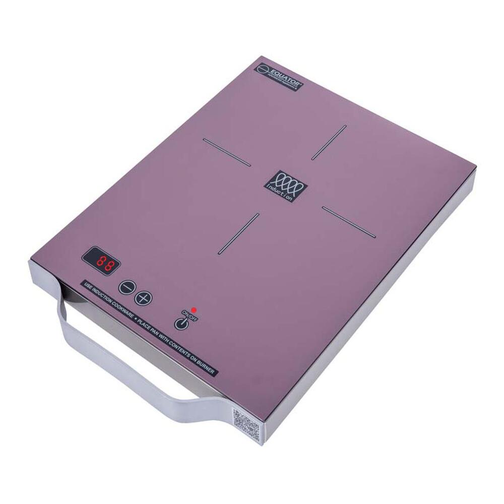 Equator PIC100 11 inch Portable One-Burner Induction Cooktop, Energy Efficient, Visible Touch Controls, Aluminum Handle