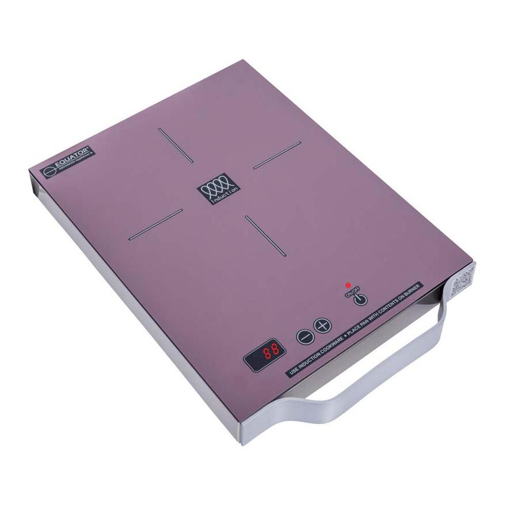 Equator PIC100 11 inch Portable One-Burner Induction Cooktop, Energy Efficient, Visible Touch Controls, Aluminum Handle