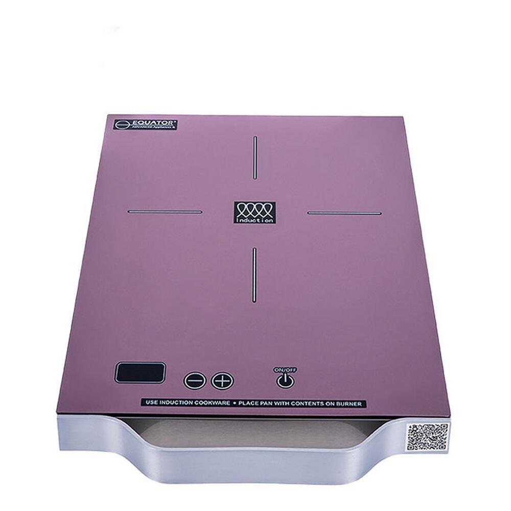 Equator PIC100 11 inch Portable One-Burner Induction Cooktop, Energy Efficient, Visible Touch Controls, Aluminum Handle