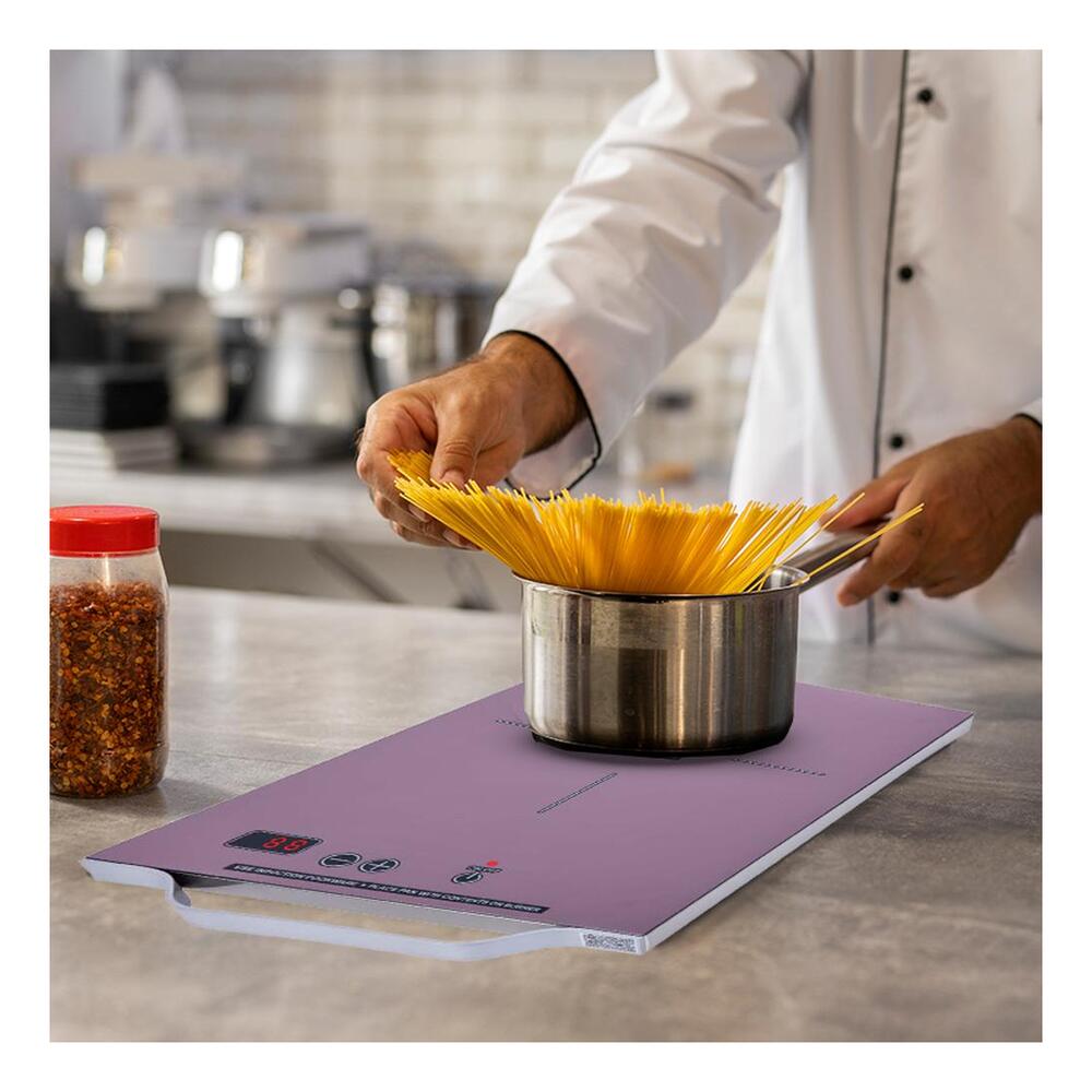 Equator PIC100 11 inch Portable One-Burner Induction Cooktop, Energy Efficient, Visible Touch Controls, Aluminum Handle