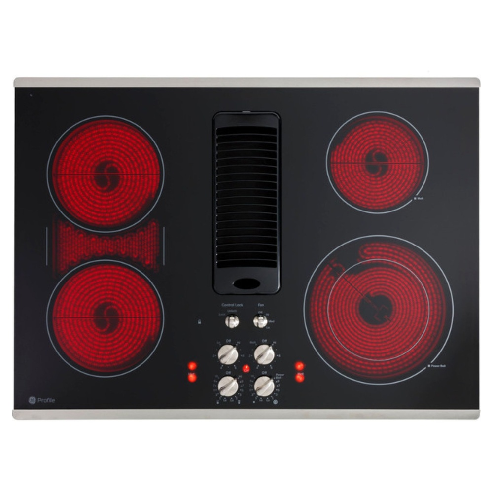 GE-PP9830SRSS-30" Downdraft Electric Cooktop