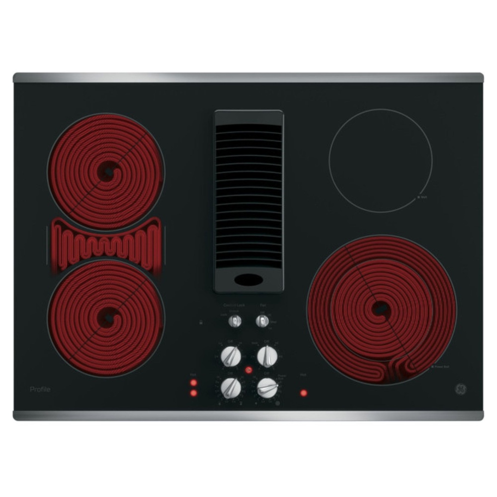 GE-PP9830SRSS-Four radiant cooking elements