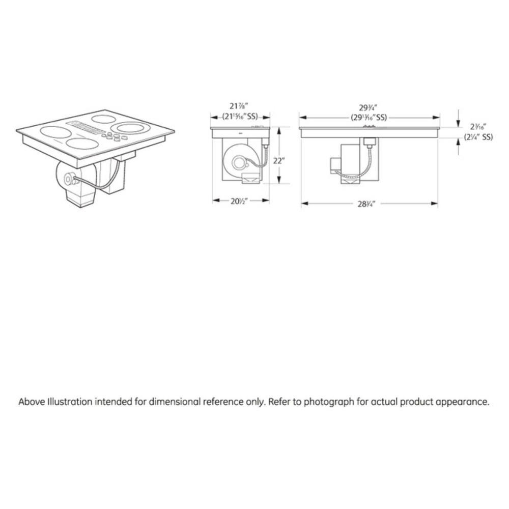 GE-PP9830SRSS-Dimensional