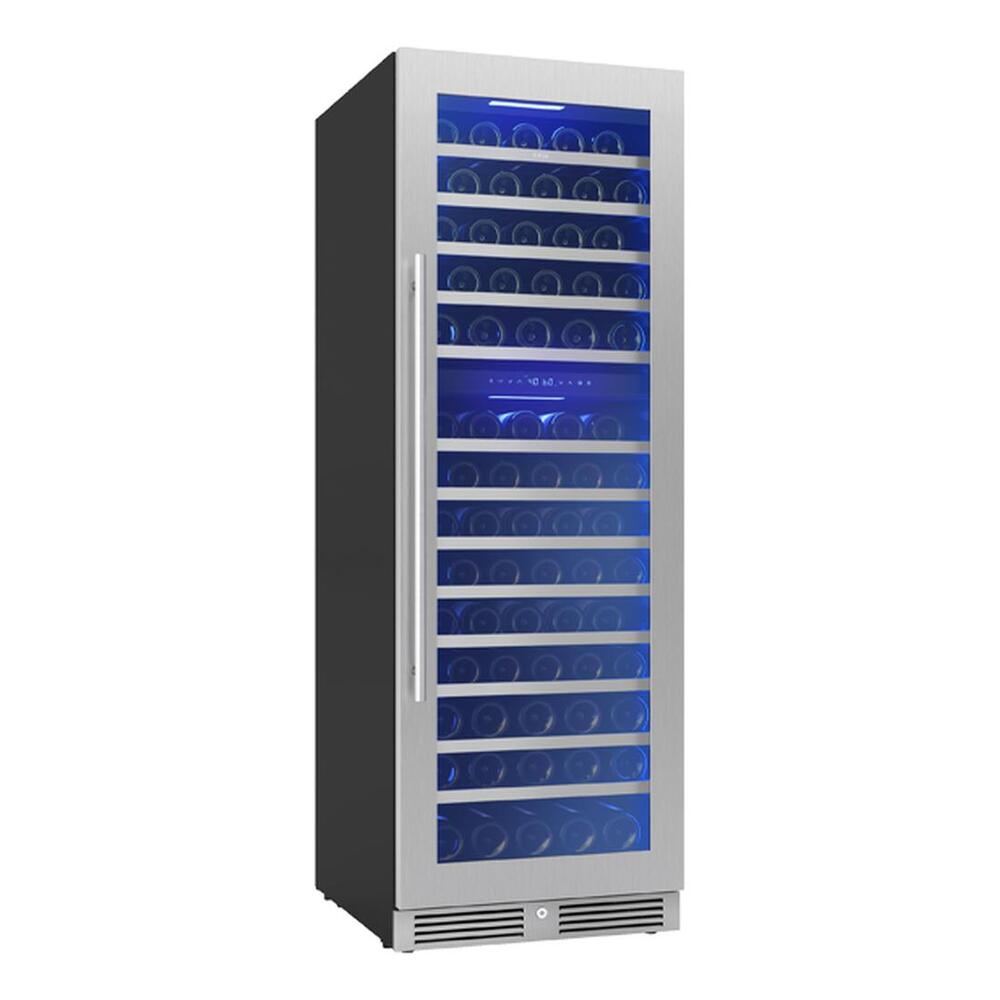 Zephyr PRW24F02CG 24" Presrv™ UnderCounter Compact / Built-in / Freestanding Dual Zone Full-Size Wine Cooler with 14.5 cu. ft. Capacity, PreciseTemp™, Active Cooling Technology, 3-Color Electronic Touch Controls, in Stainless Steel
