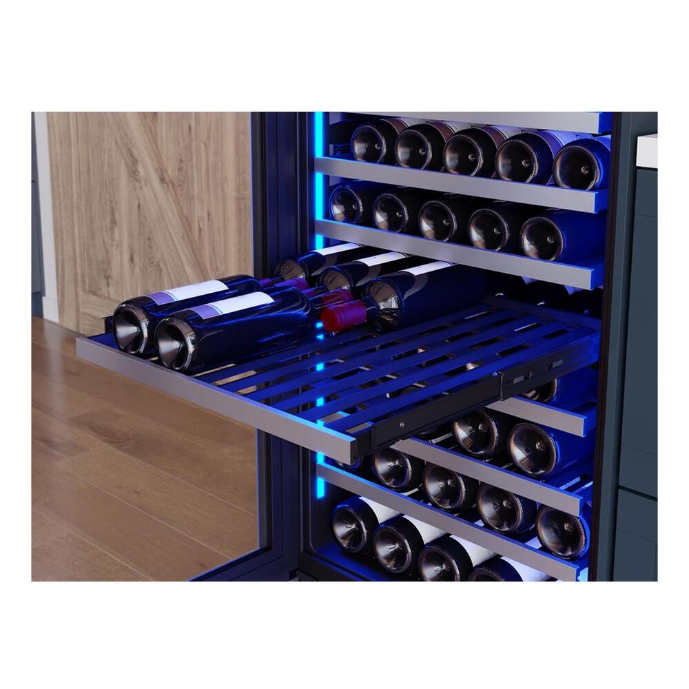 Zephyr PRW24F02CG 24" Presrv™ UnderCounter Compact / Built-in / Freestanding Dual Zone Full-Size Wine Cooler with 14.5 cu. ft. Capacity, PreciseTemp™, Active Cooling Technology, 3-Color Electronic Touch Controls, in Stainless Steel