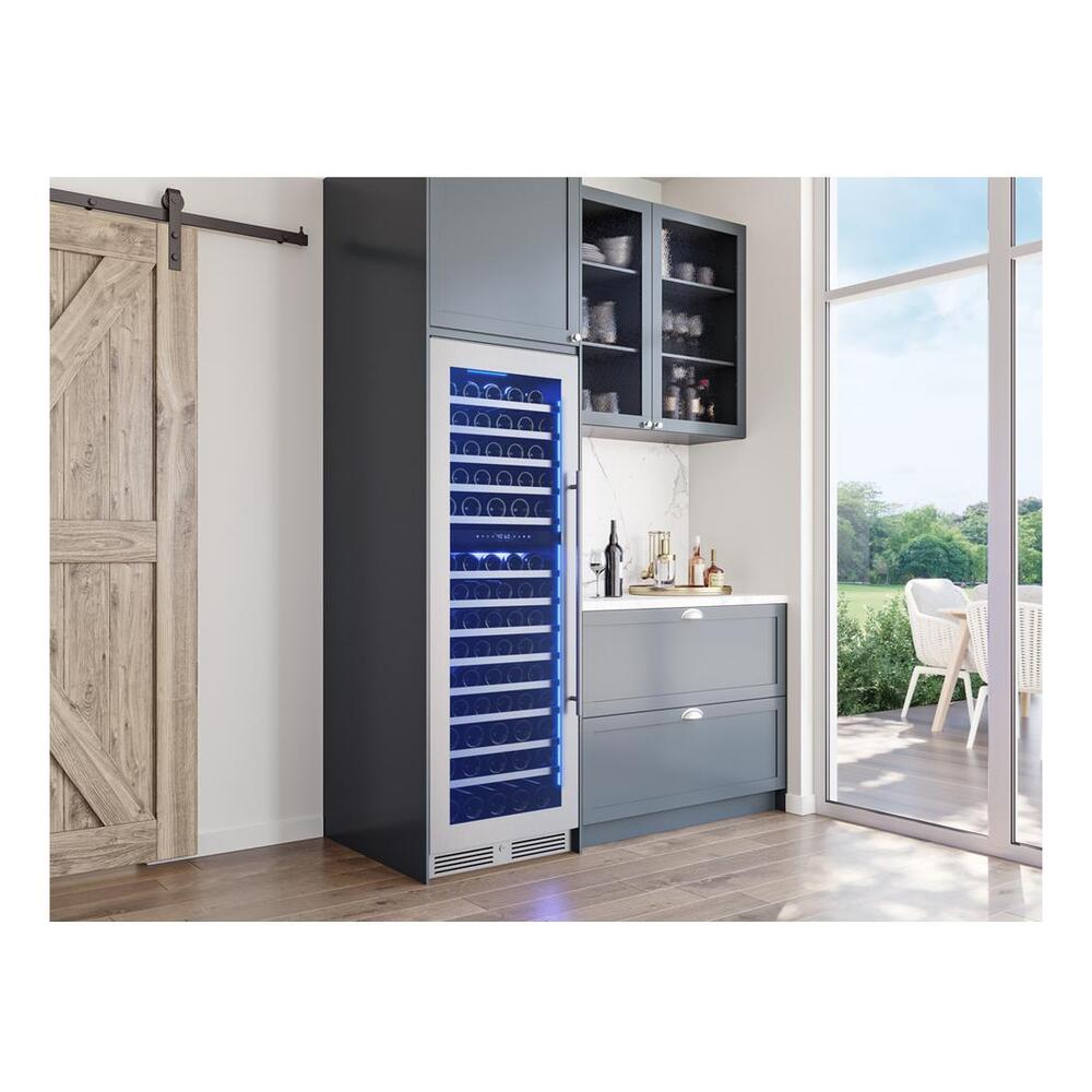 Zephyr PRW24F02CG 24" Presrv™ UnderCounter Compact / Built-in / Freestanding Dual Zone Full-Size Wine Cooler with 14.5 cu. ft. Capacity, PreciseTemp™, Active Cooling Technology, 3-Color Electronic Touch Controls, in Stainless Steel