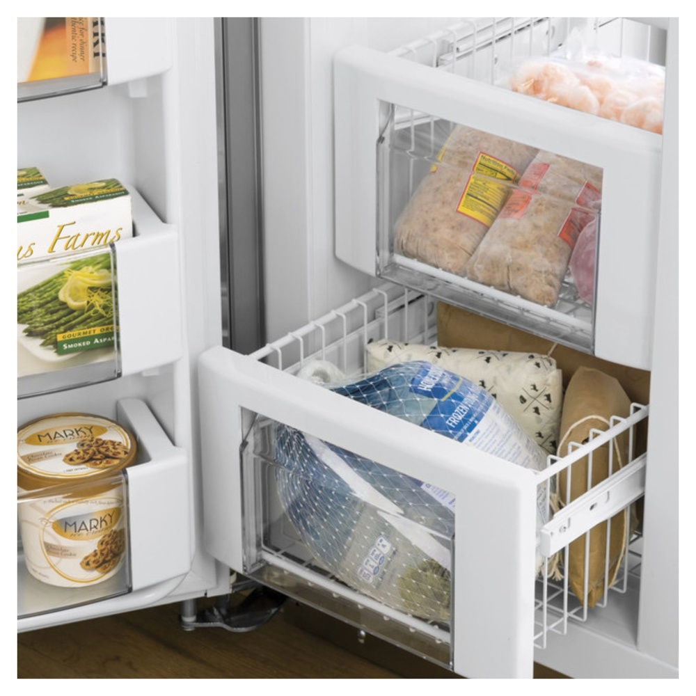 GE-PSB42YSNSS-Full-Extension Freezer Baskets