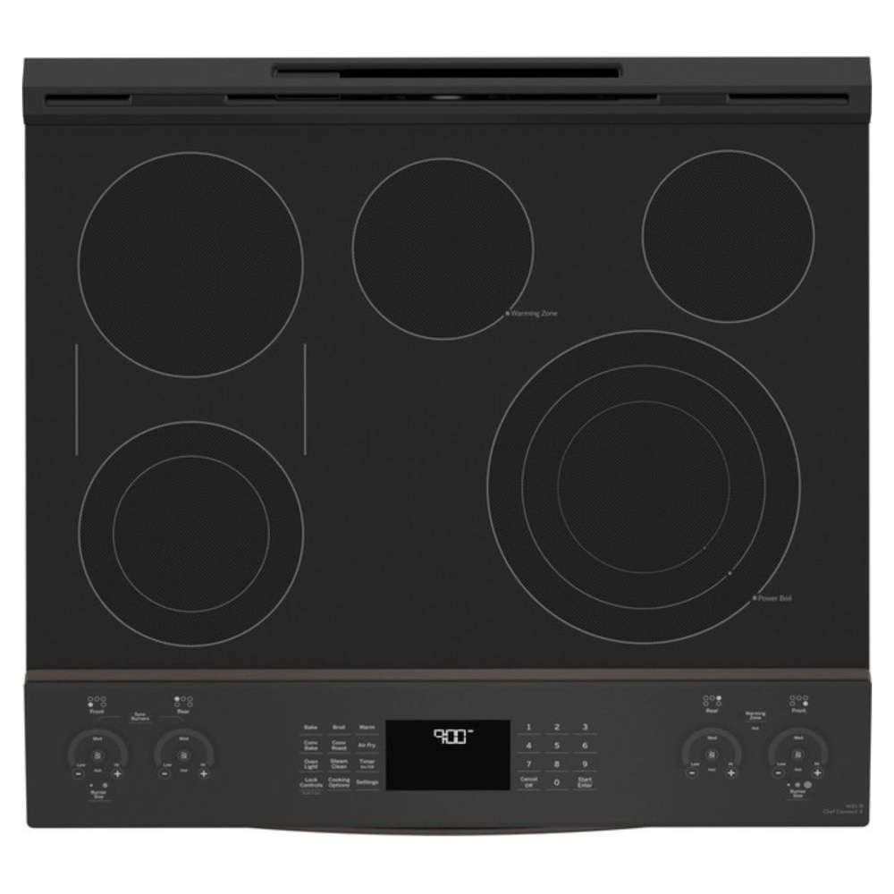 GE-PSS93BPTS-30" Smart Slide-In Electric Range with 5 Elements