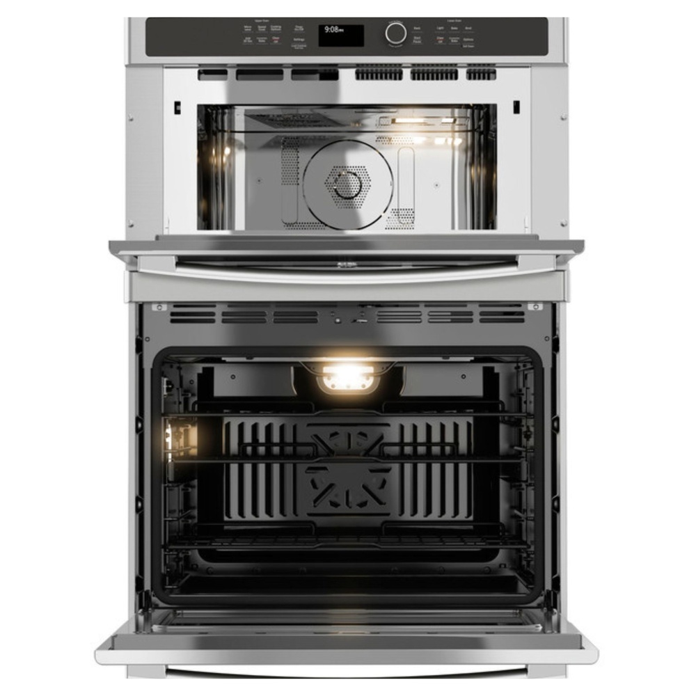 GE-PT9800SHSS-Stainless Steel Double Oven with Open Doors