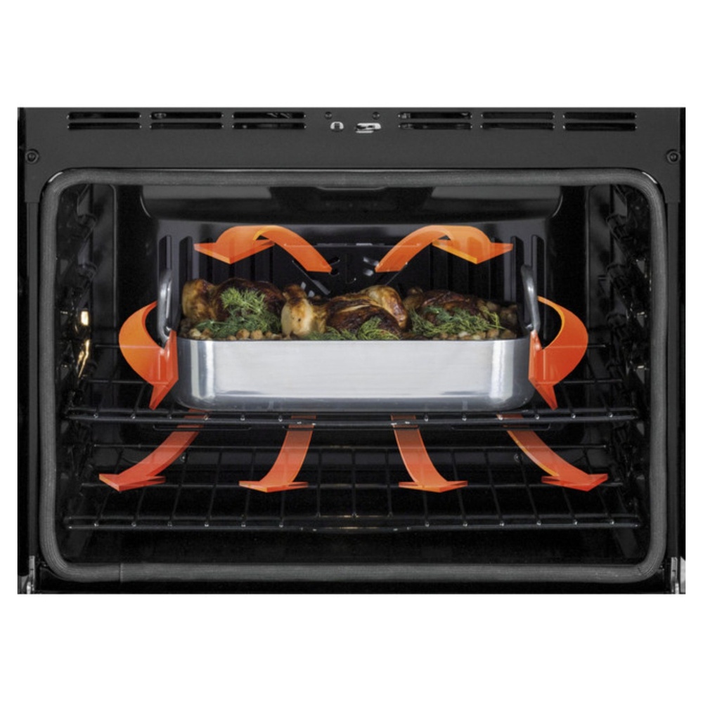 GE-PT9800SHSS-True European Convection (lower oven)
