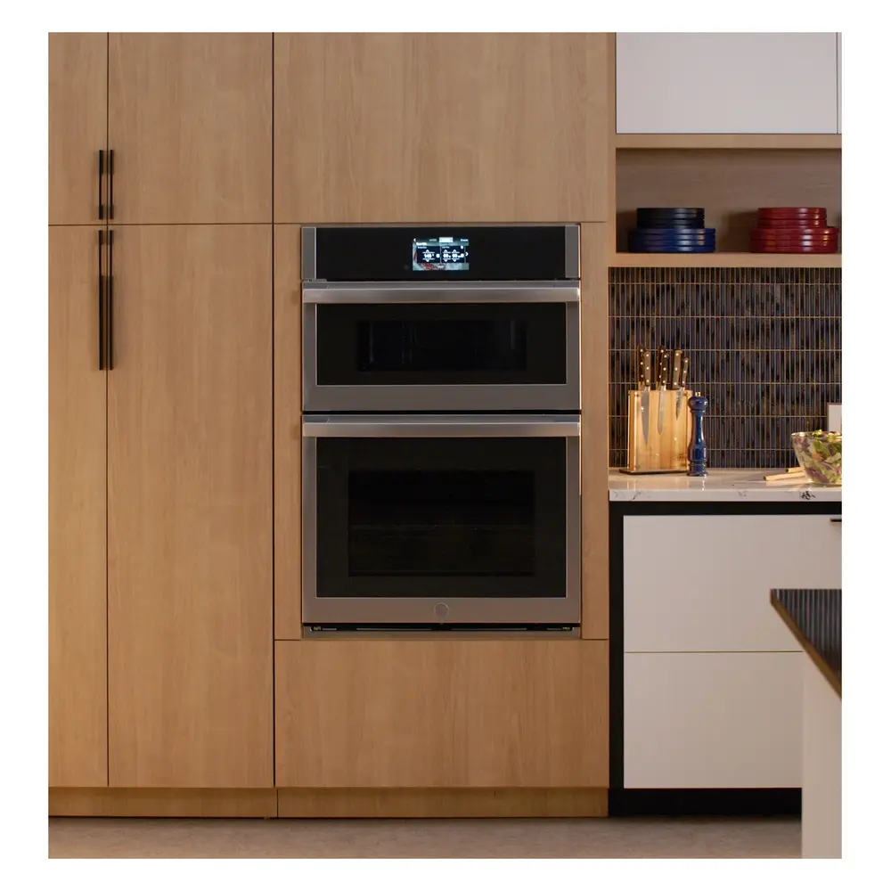 GE Profile PT9900SWSS 30 inch Combination Double Wall Oven with 6.4 cu. ft. Total Capacity, Convection, Air Fry, Steam, Sous Vide, Advantium Technology, in Stainless Steel