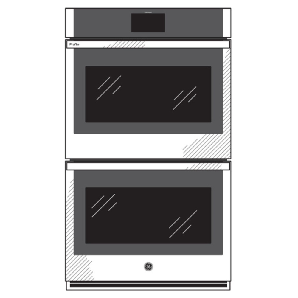 GE-PTD7000SNSS-Diagram of 30" Smart Built-In Convection Double Wall