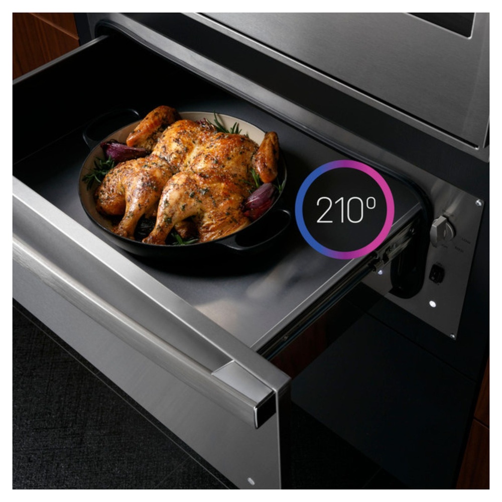 GE-PTW9000SPSS-Warming Drawer with Roasted Chicken