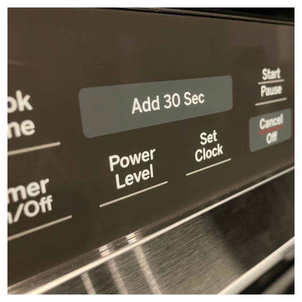 GE-PVM9005BLTS-"Add 30 seconds" button