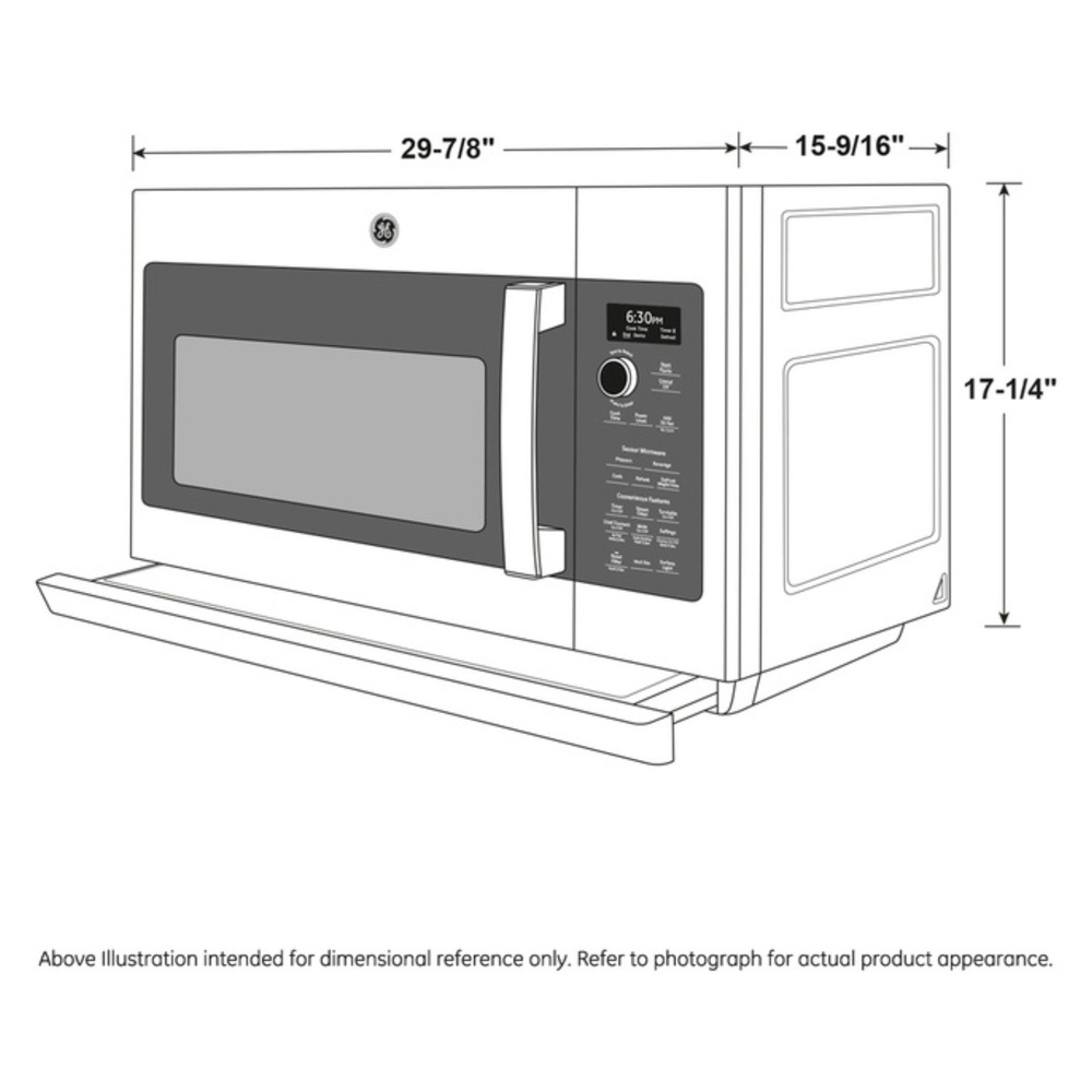 GE-PVM9225SRSS-Dimensional