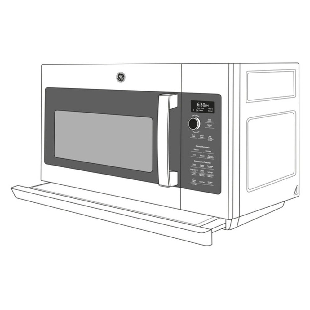 GE-PVM9225SRSS-Diagram of2.2 Cu. Ft. Over-the-Range Sensor Microwave Oven