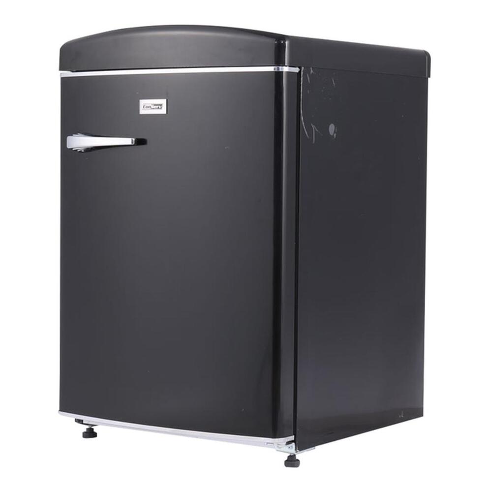 Equator CRCRF320B Conserv Compact 24 inch Retro Bottom Mount Refrigerator with 11 cu. ft. Capacity, Fast Freezing, Interior LED Light, Retro Handles, in Black