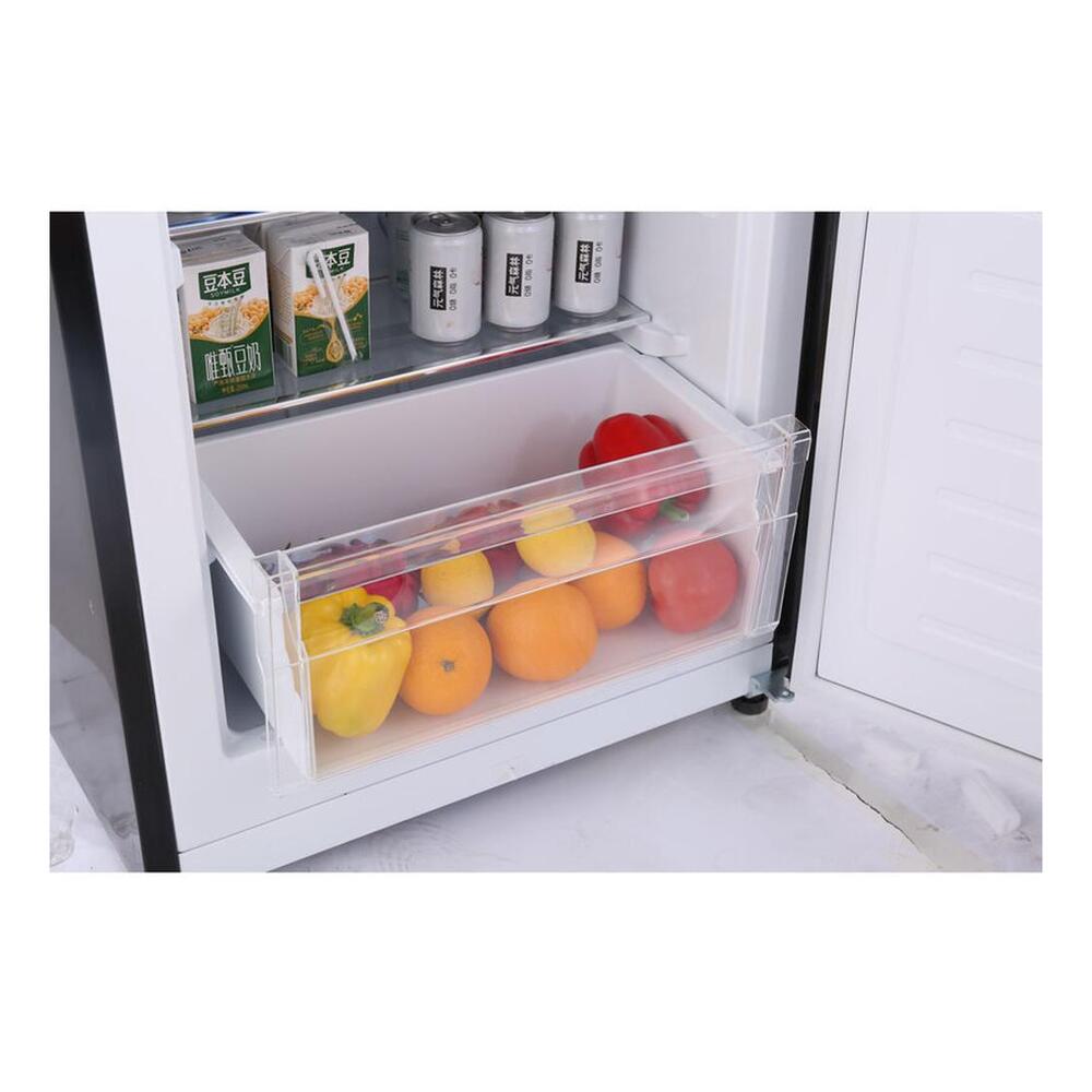 Equator CRCRF320B Conserv Compact 24 inch Retro Bottom Mount Refrigerator with 11 cu. ft. Capacity, Fast Freezing, Interior LED Light, Retro Handles, in Black