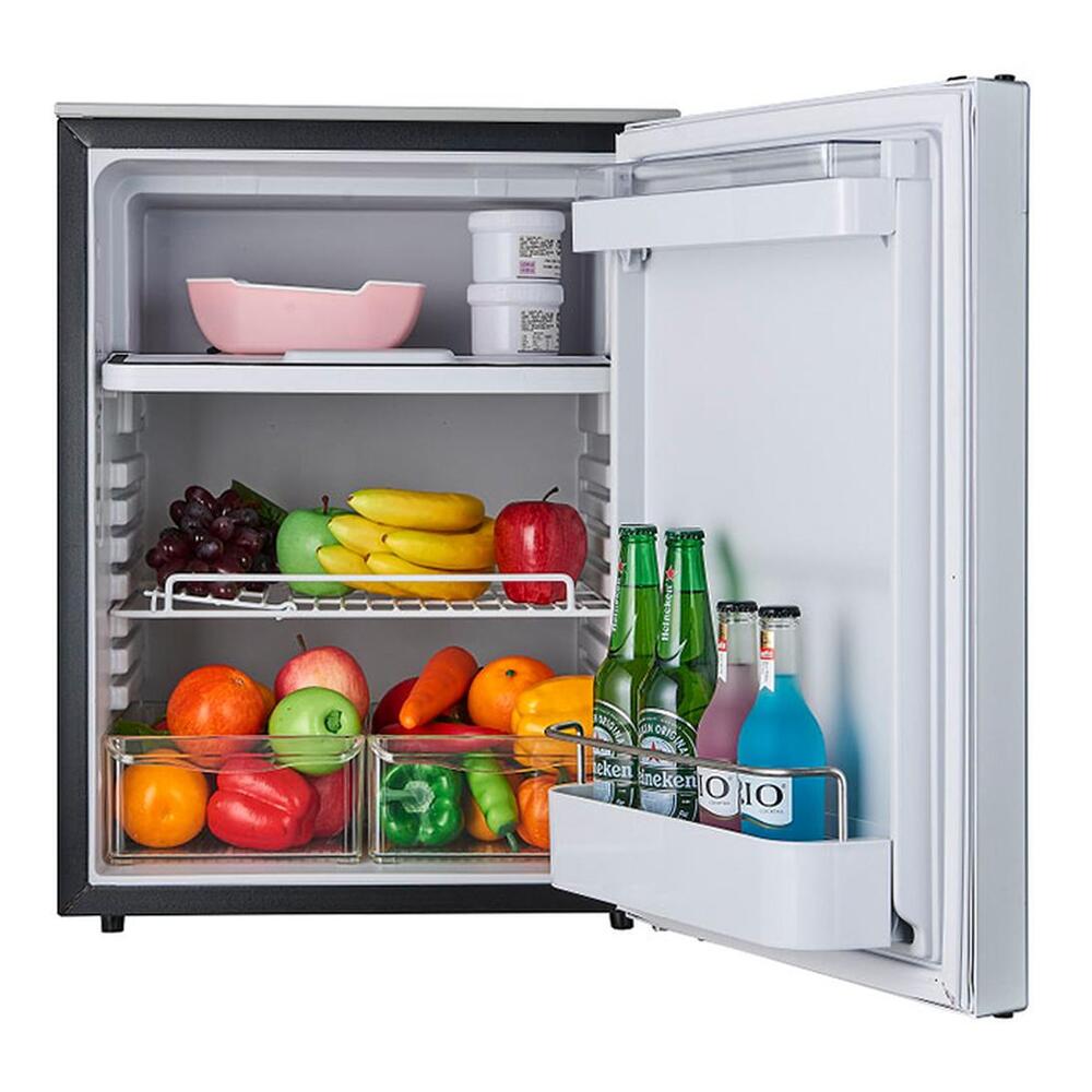 Equator RF12-282 19 inch Built-in Undercounter Mini-Fridge Freezer with 2.8 cu. ft. Capacity, Locking Latch Door, Electronic Temperature Control, Two Mini Crisper Drawers, in Stainless Steel