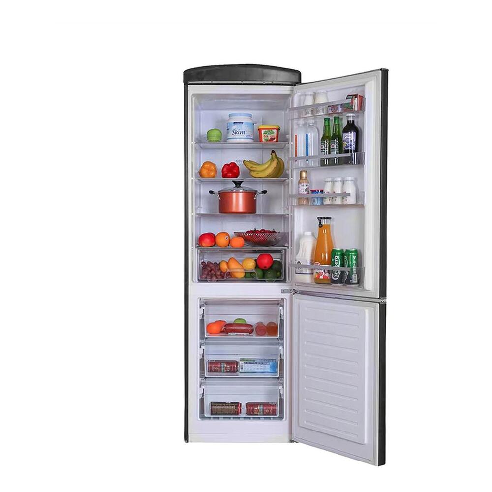 Equator RF132 Conserv Compact 24 inch Freestanding Retro Bottom Mount Refrigerator with 11 cu. ft. Capacity, Fast Freezing, Interior LED Light, Retro Handles
