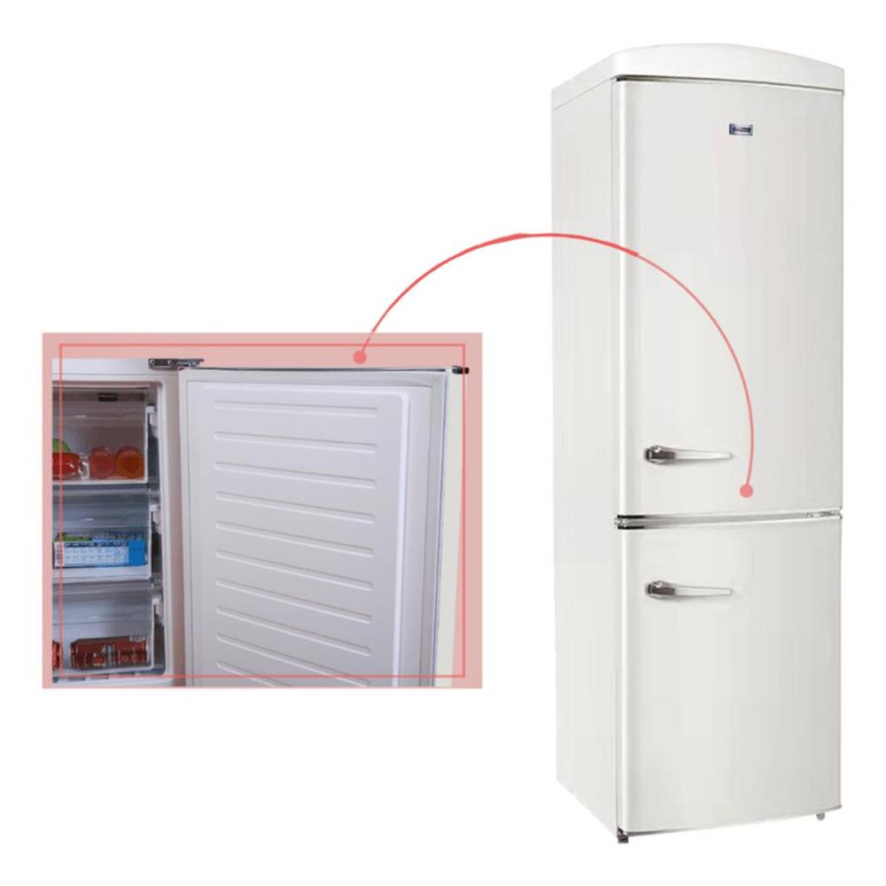 Equator RF132 Conserv Compact 24 inch Freestanding Retro Bottom Mount Refrigerator with 11 cu. ft. Capacity, Fast Freezing, Interior LED Light, Retro Handles