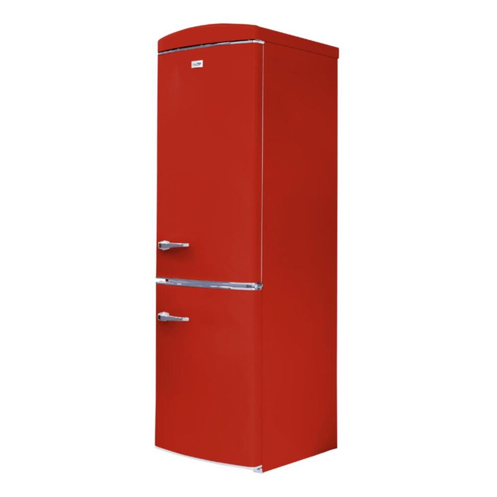 Equator RF132 Conserv Compact 24 inch Freestanding Retro Bottom Mount Refrigerator with 11 cu. ft. Capacity, Fast Freezing, Interior LED Light, Retro Handles