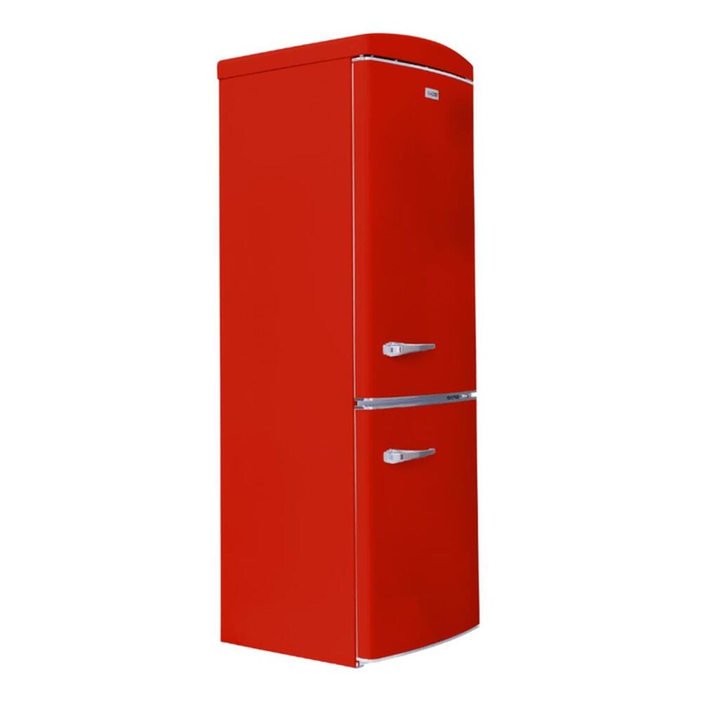 Equator RF132 Conserv Compact 24 inch Freestanding Retro Bottom Mount Refrigerator with 11 cu. ft. Capacity, Fast Freezing, Interior LED Light, Retro Handles