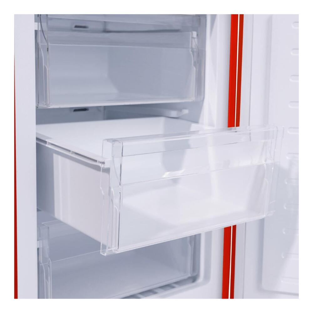 Equator RF132 Conserv Compact 24 inch Freestanding Retro Bottom Mount Refrigerator with 11 cu. ft. Capacity, Fast Freezing, Interior LED Light, Retro Handles
