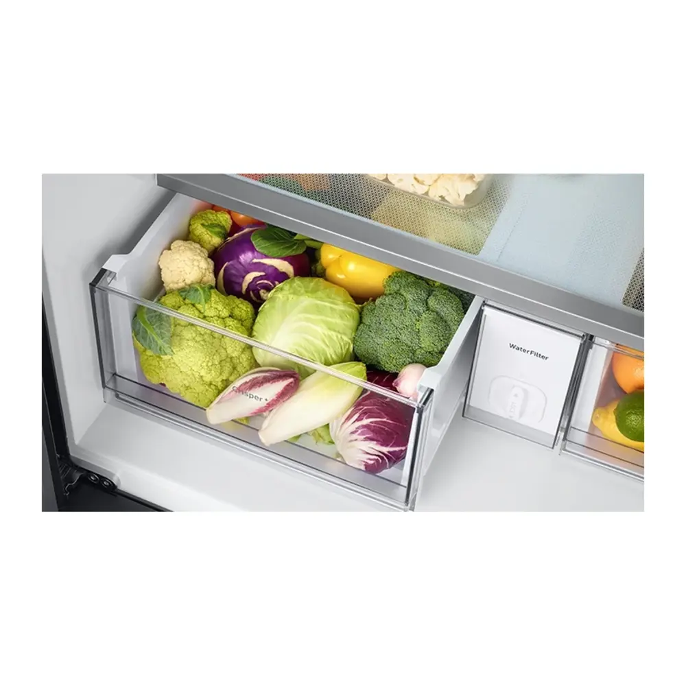 Samsung RF29BB8600 36 inch Bespoke Smart 4 Door French Door Refrigerator with 28.8 cu. ft. Capacity, Beverage Center, LED Lighting, FlexZone Drawer, Twin Cooling Plus, Metal Cooling, Dual Ice Maker with Ice Bites, Energy Star