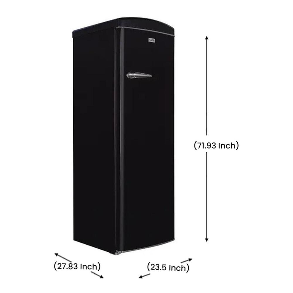Equator RR1100 Conserv Compact 24 inch Freestanding Classic Retro Refrigerator with 11 cu. ft. Capacity, Rust Proof Handle, Multi Air Flow Cooling, Compressor Cooling