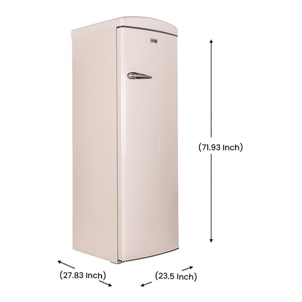 Equator RR1100 Conserv Compact 24 inch Freestanding Classic Retro Refrigerator with 11 cu. ft. Capacity, Rust Proof Handle, Multi Air Flow Cooling, Compressor Cooling