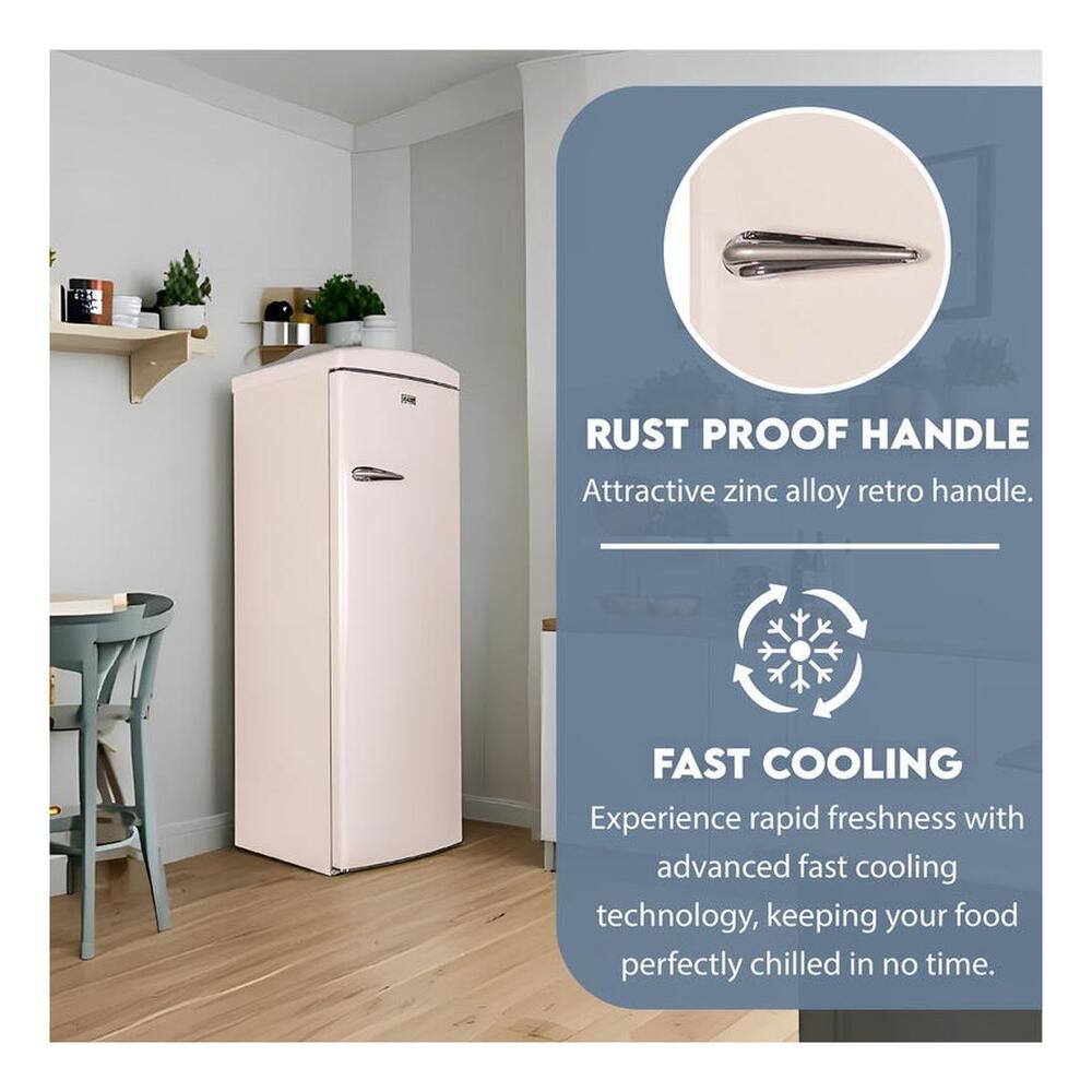 Equator RR1100 Conserv Compact 24 inch Freestanding Classic Retro Refrigerator with 11 cu. ft. Capacity, Rust Proof Handle, Multi Air Flow Cooling, Compressor Cooling