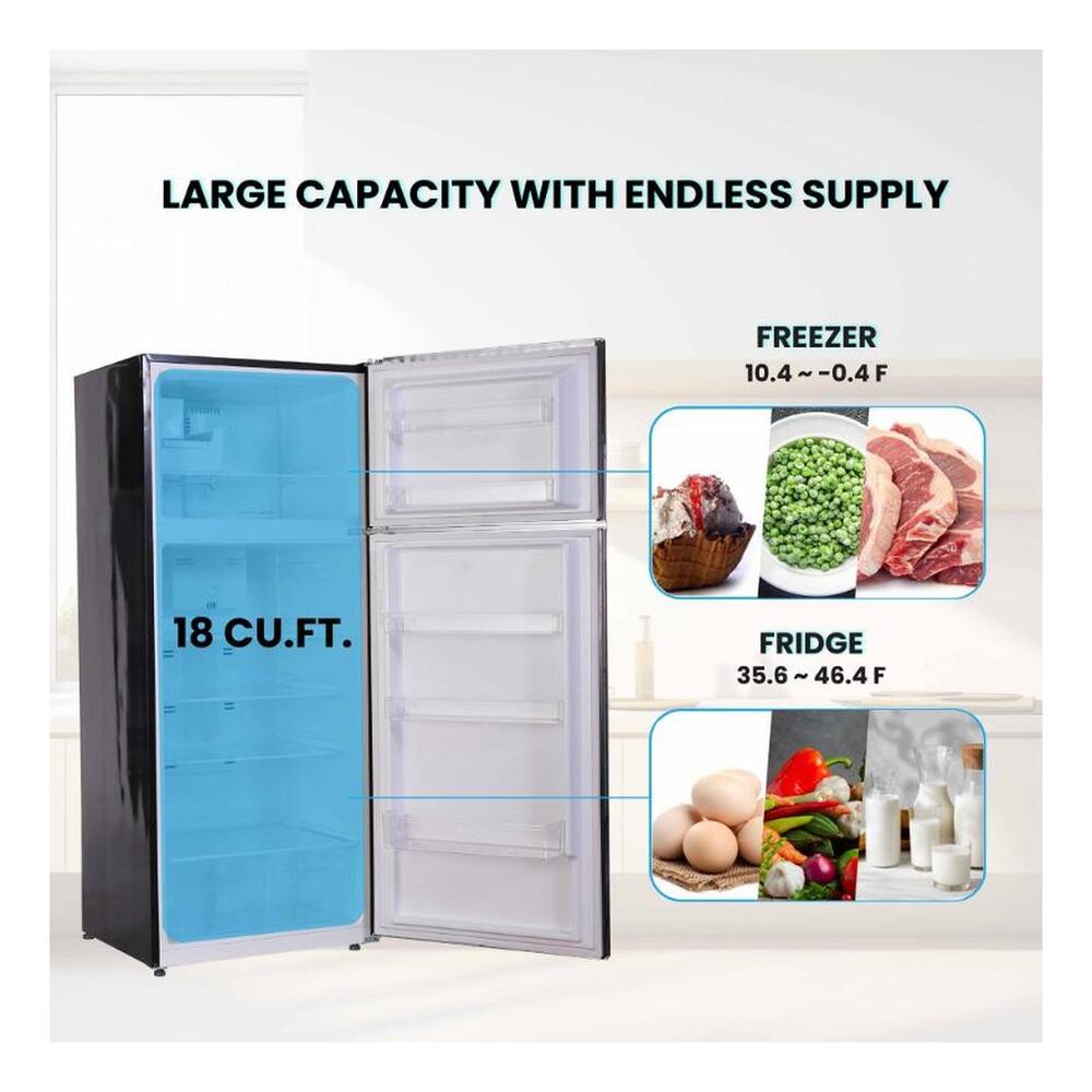 Equator RRFI18 Conserv 30 inch Freestanding Apartment Refrigerator with 18 cu. ft. Capacity, Adjustable Feet, Interior Light, Frost Free