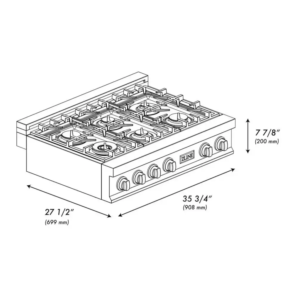 ZLINE RT36 dimensions