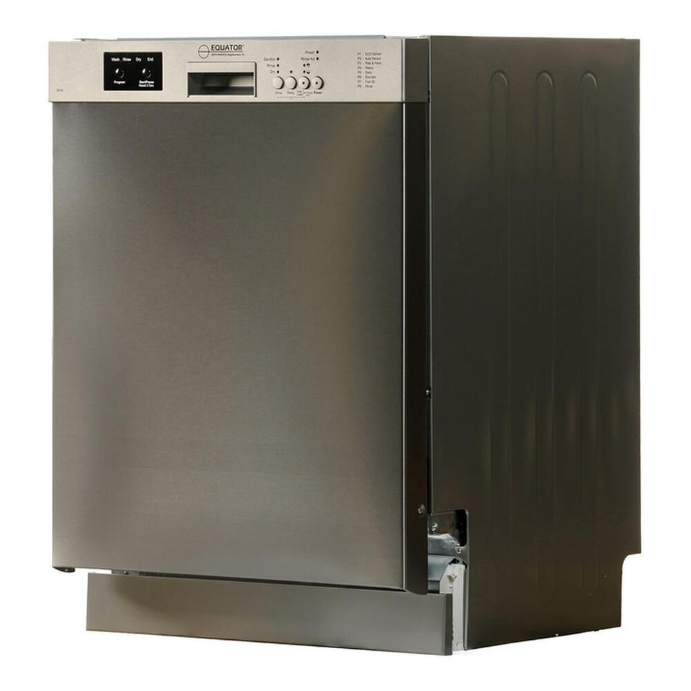 Equator WB82 24 inch Built-In Dishwasher with 14 Place Settings, Dual spray arms, Adjustable Top Rack, Concealed Heating Element