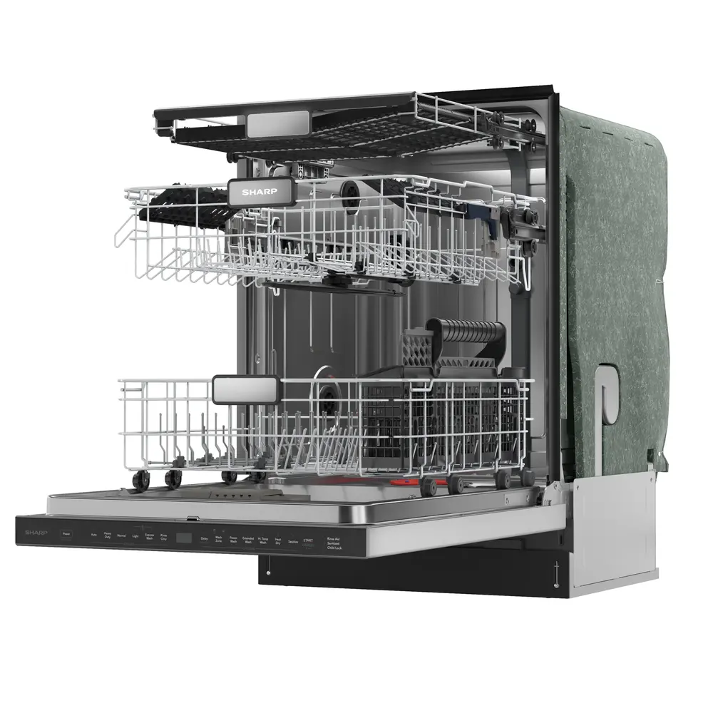 Sharp SDW6726MS right angle door opened