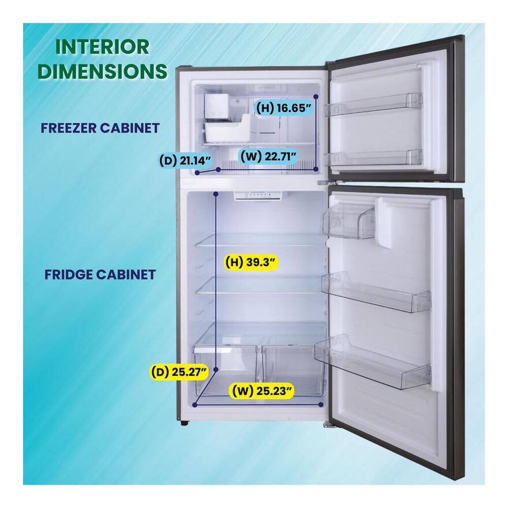 Equator TMRI180S Conserv 30 inch Freestanding Apartment Refrigerator with 18 cu. ft. Capacity, Adjustable Feet, Interior Light, Fingerprint Resistant, in Stainless Steel