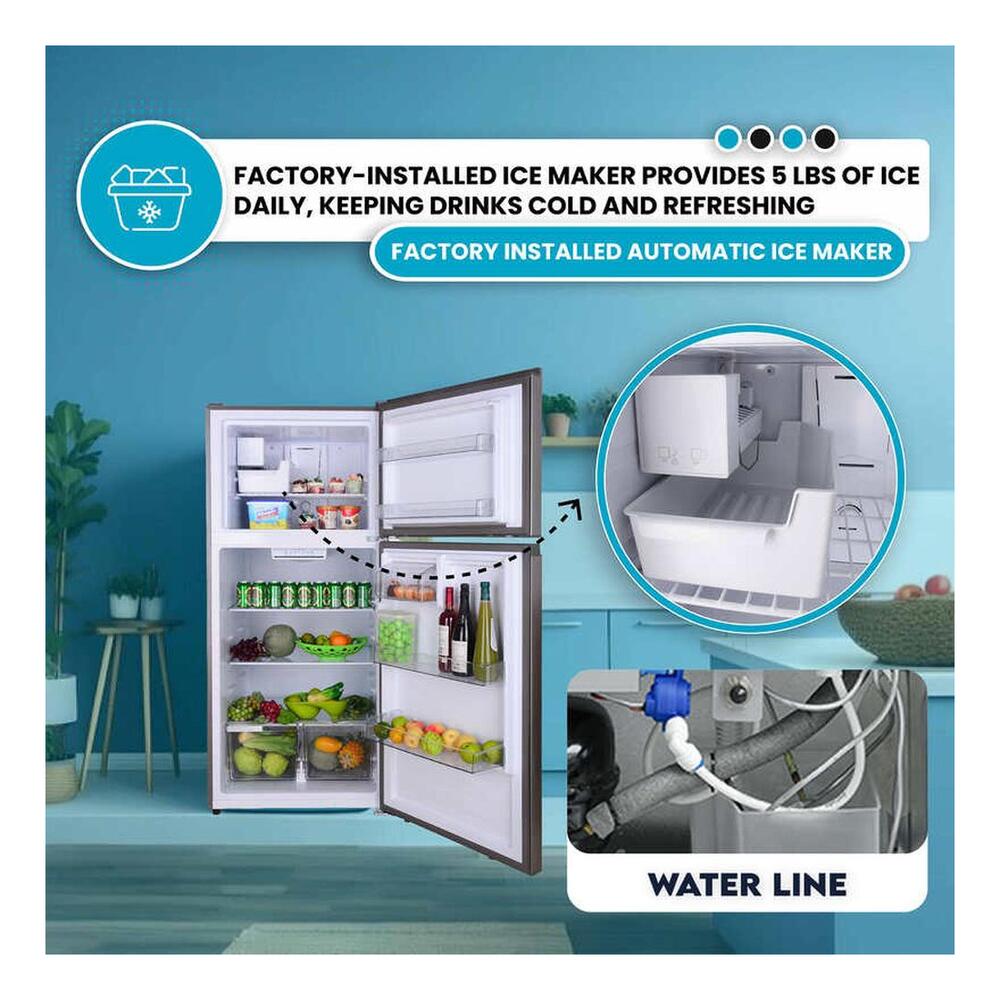 Equator TMRI180S Conserv 30 inch Freestanding Apartment Refrigerator with 18 cu. ft. Capacity, Adjustable Feet, Interior Light, Fingerprint Resistant, in Stainless Steel