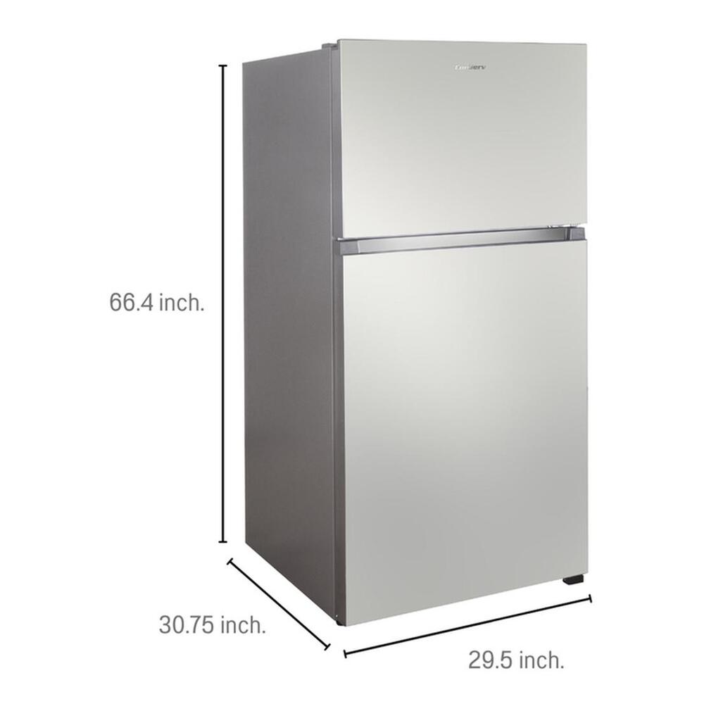 Equator TMRI180S Conserv 30 inch Freestanding Apartment Refrigerator with 18 cu. ft. Capacity, Adjustable Feet, Interior Light, Fingerprint Resistant, in Stainless Steel